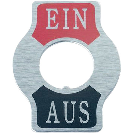 Schild EIN-AUS zu Kippschalter