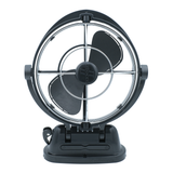 Seekr - Sirocco II 12/24 V Ventilator 360° schwarz, 3 Stufen, Abschaltzeituhr, Finger safe 7010CABBX