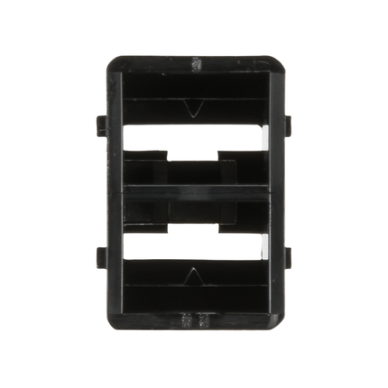 Flachsteckgehäuse schwarz 2-pol männl. 710180sz - Hischier Auto AG