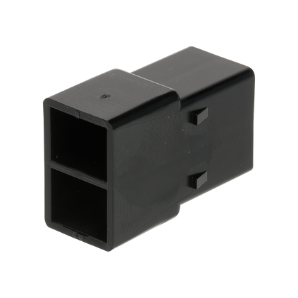 Flachsteckgehäuse schwarz 2-pol männl. 710180sz - Hischier Auto AG
