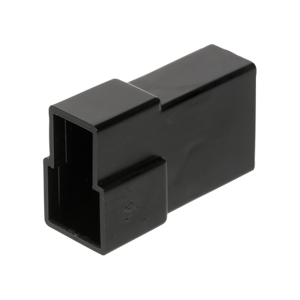 Flachsteckgehäuse T. schwarz 2-pol. weibl. 710190sz - Hischier Auto AG