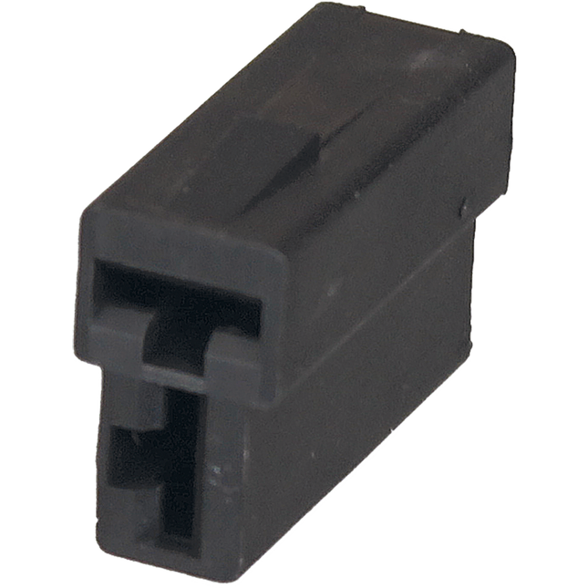 Flachsteckgehäuse T schwarz 2-pol. männl. 710200sz - Hischier Auto AG