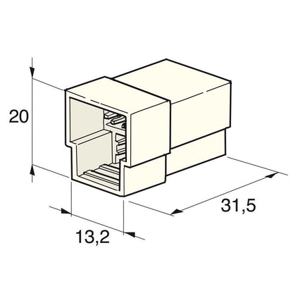 Flachsteckgehäuse 3-pol U weibl. 710210 - Hischier Auto AG