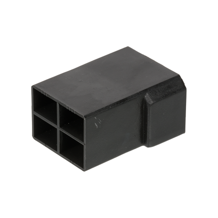 Flachsteckgehäuse schwarz 4-pol weibl. 710230sz - Hischier Auto AG