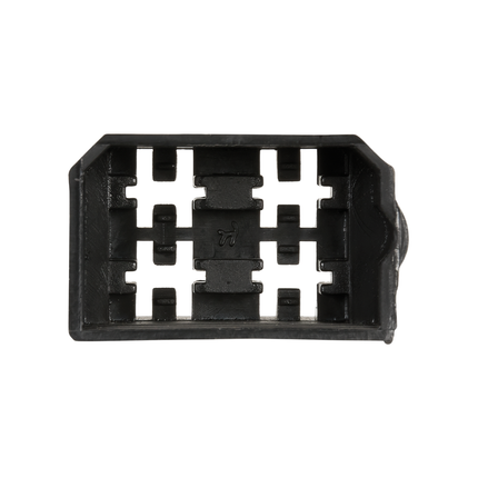 Flachsteckgehäuse schwarz 4-pol weibl. 710230sz - Hischier Auto AG