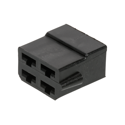 Flachsteckgehäuse schwarz 4-pol männl. 710240sz - Hischier Auto AG