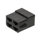 Flachsteckgehäuse schwarz 4-pol männl. 710240sz