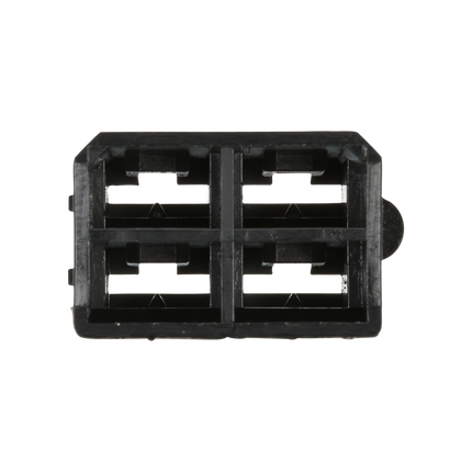 Flachsteckgehäuse schwarz 4-pol männl. 710240sz - Hischier Auto AG