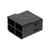 Flachsteckgehäuse schwarz 4-pol männl. 710240sz