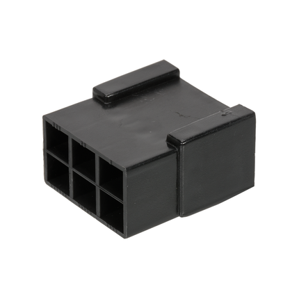 Flachsteckgehäuse schwarz 6-pol weibl. 710250sz - Hischier Auto AG