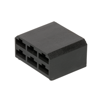 Flachsteckgehäuse schwarz 6-pol männl. 710260sz - Hischier Auto AG