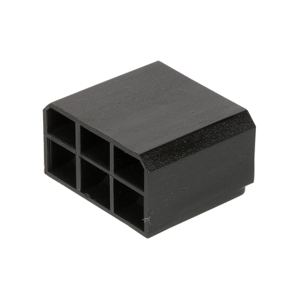 Flachsteckgehäuse schwarz 6-pol männl. 710260sz - Hischier Auto AG