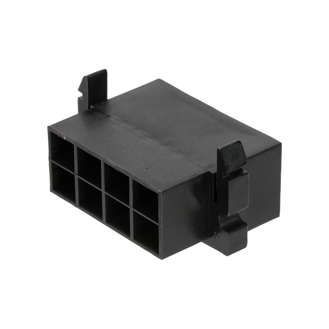 Flachsteckgehäuse schwarz 8-pol weibl. 710270sz - Hischier Auto AG