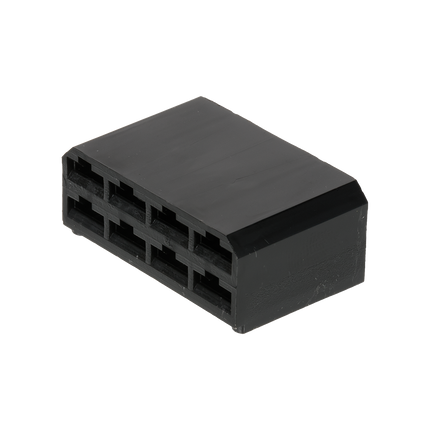 Flachsteckgehäuse schwarz 8-pol männl. 710280sz - Hischier Auto AG