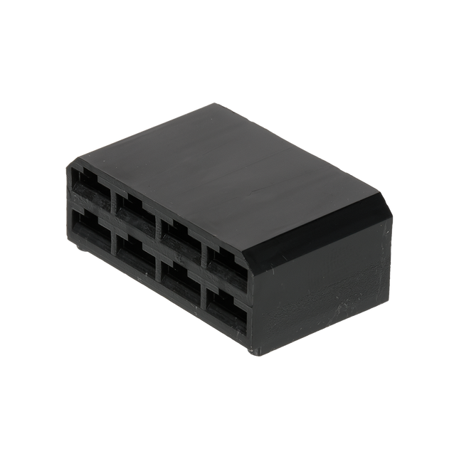 Flachsteckgehäuse schwarz 8-pol männl. 710280sz - Hischier Auto AG
