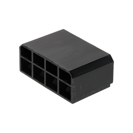 Flachsteckgehäuse schwarz 8-pol männl. 710280sz - Hischier Auto AG