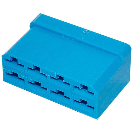 Kupplung für Flachsteckhülsen 8-p. blau