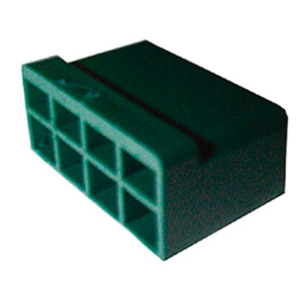 Kupplung für Flachsteckhülsen 8-p. grün