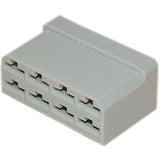 Kupplung für Flachsteckhülsen 8-p. grau 711007