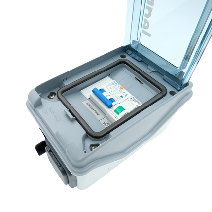 DEFA - EI-Zentrale mit Sich./FI-Schutzschalter 30 mA / 16 A - 1 - Stück DEFA