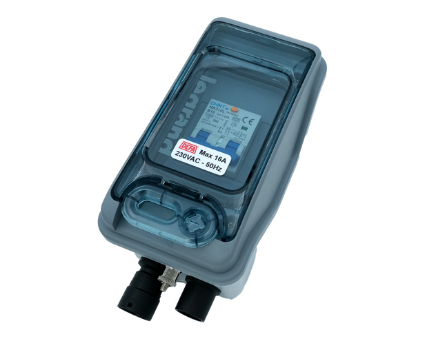 DEFA – EI-Zentrale Plug-in HP mit FI/LS, 30 mA, 16 A - 1 - Stück DEFA