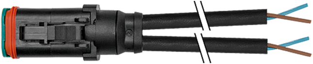 Kabel Xtreme mit Stecker MDCY06-4S - Offenes Kabelende 2 x  2-adrig, gemeinsame Masse, 1.5 m