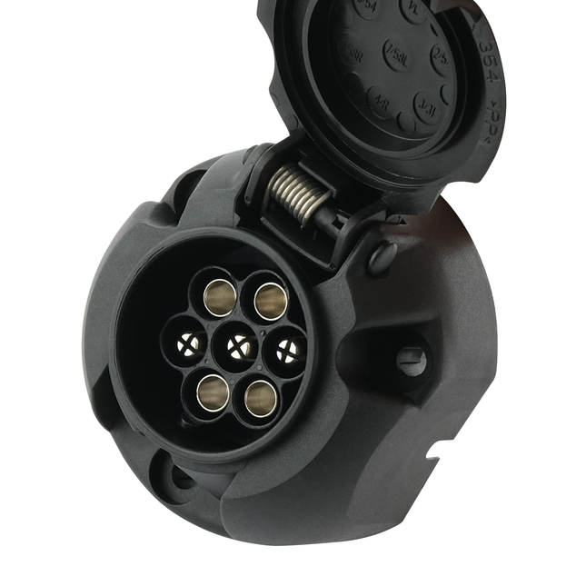 Anhängersteckdose 7-pol. mit Abschaltkontakt