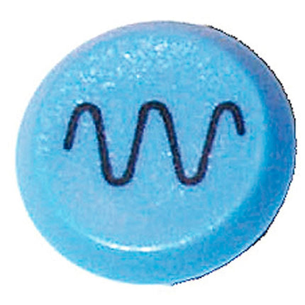 Pneutron Emblem "Vibration blau" - 1 - Stück Pneutron
