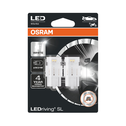 OSRAM - 2 x LED-Lampe W3x16d 12 V weiss 6’000 K