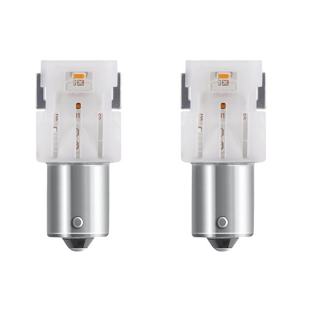 OSRAM - 2 Stk. LED-Lampen BA15s 12 V orange - 7506DYP - 1 - Stück Diverse