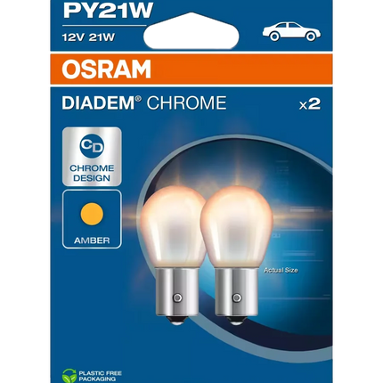 Osram 2 x Glühlampe DIADEM CHROME 12 V 21W - 7507DC/2BL - 1 - Stück OSRAM