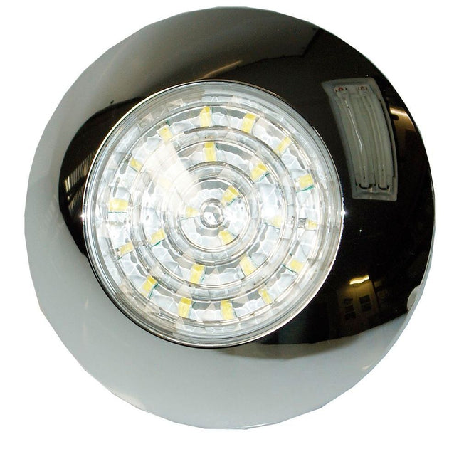 LED Innenleuchte 12 V Chromgehäuse - 7524/12 - Stück LED autolamps