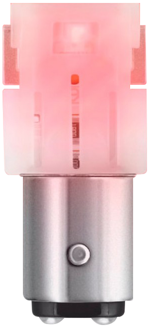 OSRAM - 2 x LED-Lampe BAY15d, 12 V, Rot - 7528DRP/2BL - 1 - Stück Diverse