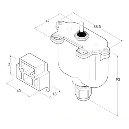 Schutzgehäuse für Schalter