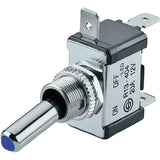 Kippschalter 12 V mit LED blau 7700LEDbl