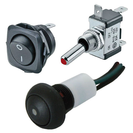 LED-Schalter und Taster Sortiment 12/24V