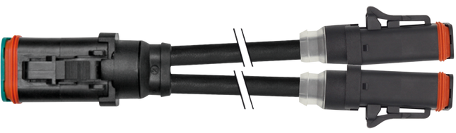 Kabel mit Ventilstecker MDCY06-4s / 2 x  MDC06-2s LED+Diode 3 m
