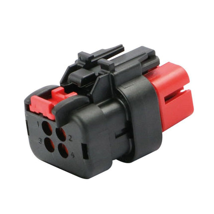 AMPSeal 16 - Buchsengehäuse 4-pol. Key A rot