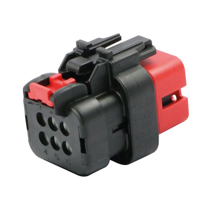 AMPSeal 16 - Buchsengehäuse 6-pol. Key A rot