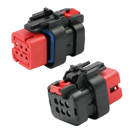 AMPSeal 16 - Buchsengehäuse 6-pol. Key A rot