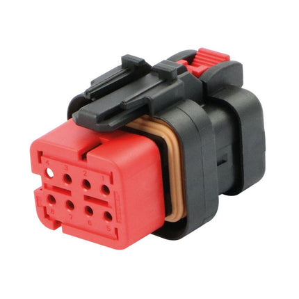 AMPSeal 16 - Buchsengehäuse 8-pol. Key A rot