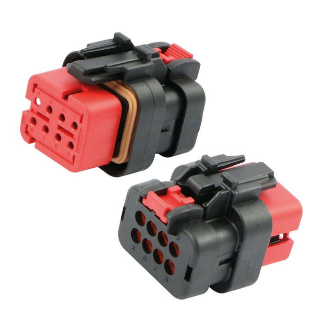 AMPSeal 16 - Buchsengehäuse 8-pol. Key A rot