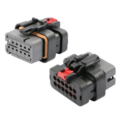 AMPSeal 16 - Buchsengehäuse 12-pol. Key B grau