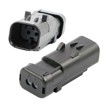 AMPSeal 16 - Stiftgehäuse 2-pol. Key B grau