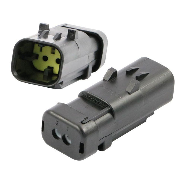 AMPSeal 16 - Stiftgehäuse 2-pol. Key C gelb