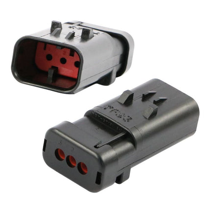 AMPSeal 16 - Stiftgehäuse 3-pol. Key A rot