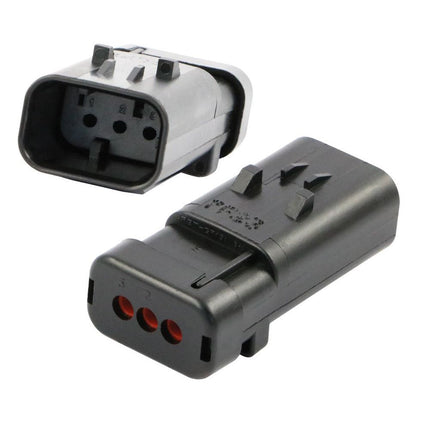 AMPSeal 16 - Stiftgehäuse 3-pol. Key B grau