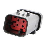 AMPSeal 16 - Stiftgehäuse 4-pol. Key A rot 776536/1