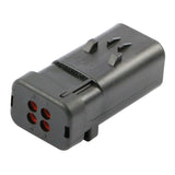 AMPSeal 16 - Stiftgehäuse 4-pol. Key A rot 776536/1