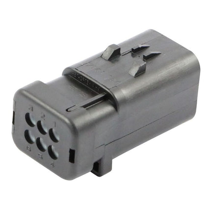 AMPSeal 16 - Stiftgehäuse 6-pol. Key B grau